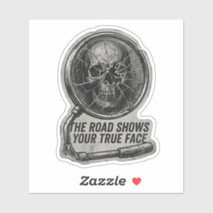 The Road Shows Your True Face Broken Mirror Skull 