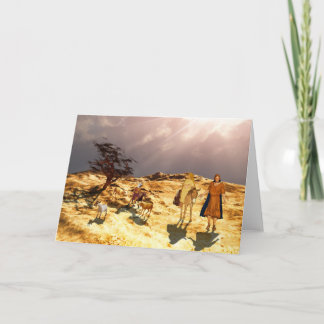 The road to Bethlehem Holiday Card