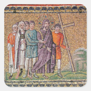 The Road to Calvary Square Sticker
