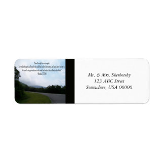 The Road to Life Return Address Label