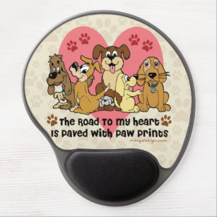 The Road To My Heart Dogs Gel Mouse Pad