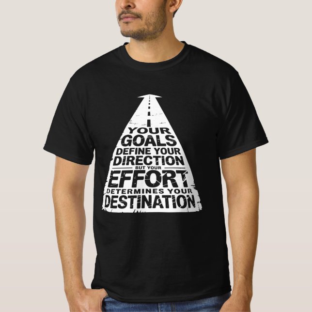 The Road to Success – Motivational Design T-Shirt (Front)