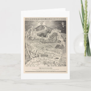 The Road to Success Note Card