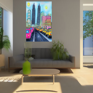 The road to the Capital   AI Art Poster