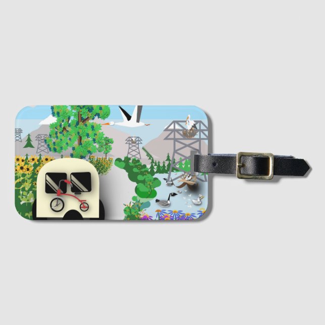 The Road Tour Luggage Tag (Front Horizontal)