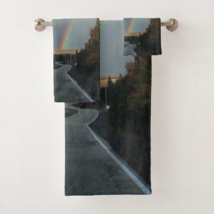 The Road Under the Rainbow Bath Towel Set