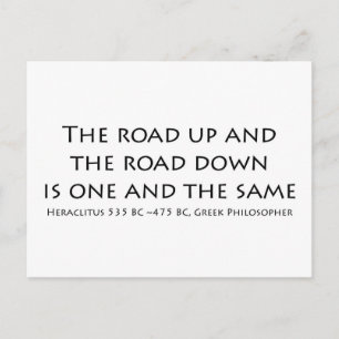The road up postcard