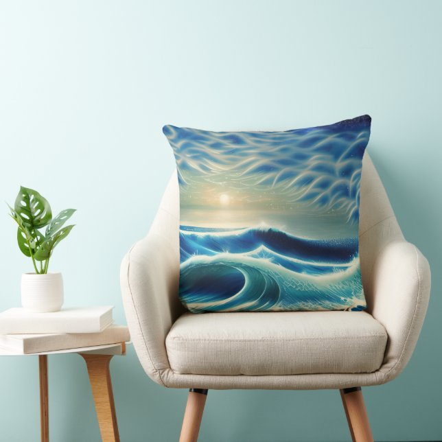 The Roar of the Blue Sea Cushion (Chair)