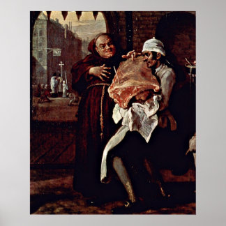 The roast beef of Old England by William Hogarth Poster