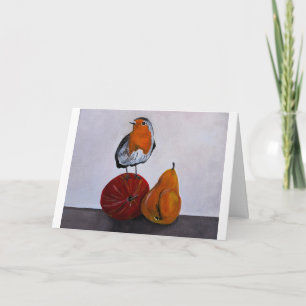 The Robin's Fleeting Visit Painting by Alfred Fox Card