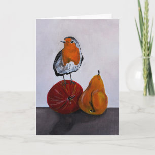 The Robin's Fleeting Visit Painting by Alfred Fox Card
