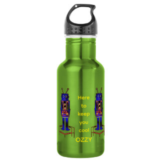 "The Robot" (Personalise Me) Water Bottle