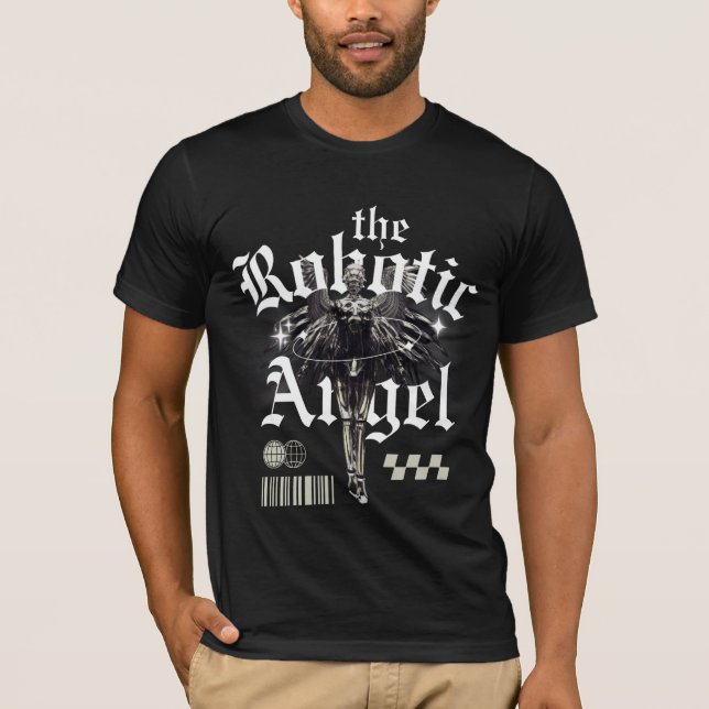 The Robotic Angel Bella+Canvas Men's T-Shirt (Front)