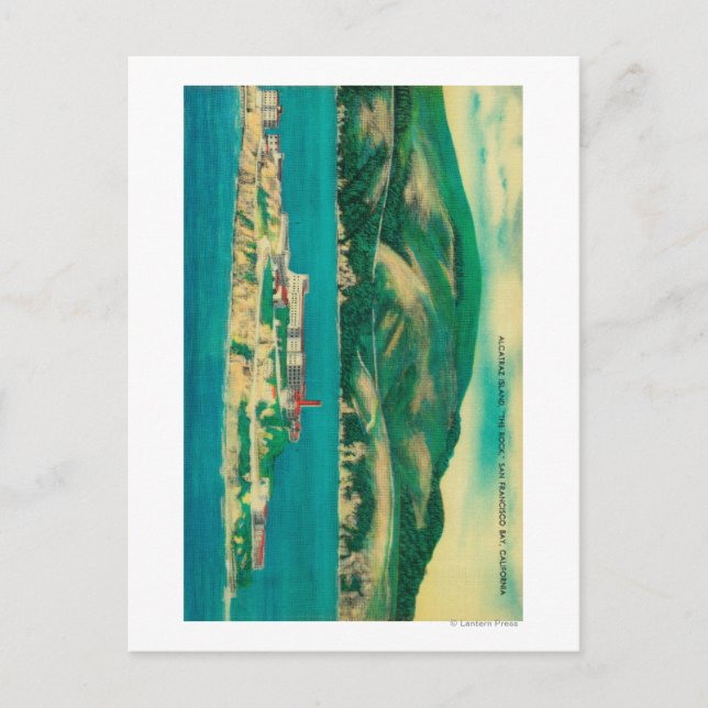 The Rock, Alcatraz Island and San Francisco Postcard (Front)