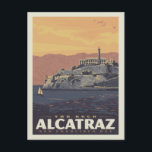 The Rock Alcatraz | San Francisco Bay Postcard<br><div class="desc">Anderson Design Group is an award-winning illustration and design firm in Nashville,  Tennessee. Founder Joel Anderson directs a team of talented artists to create original poster art that looks like classic vintage advertising prints from the 1920s to the 1960s.</div>