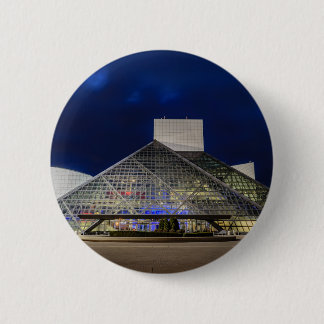The Rock and Roll Hall of Fame at Dusk 6 Cm Round Badge