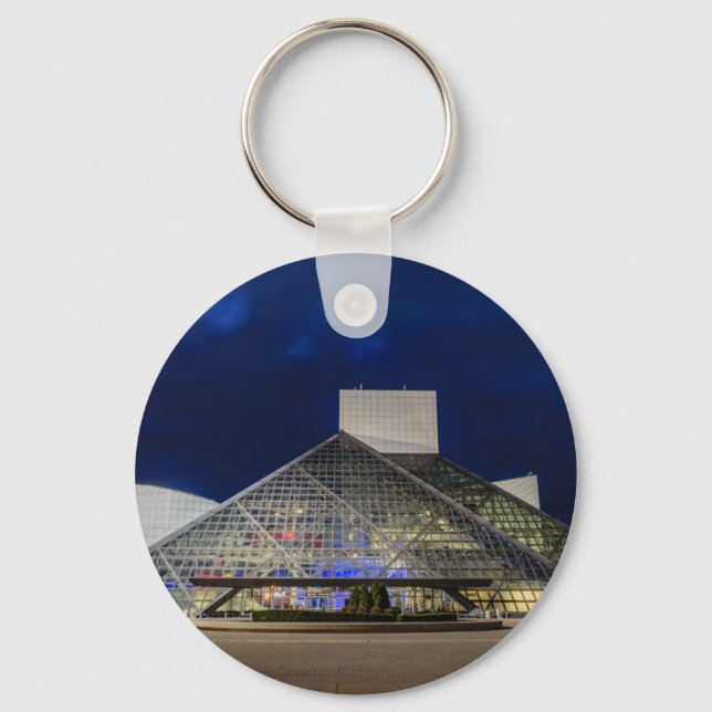 The Rock and Roll Hall of Fame at Dusk Key Ring (Front)