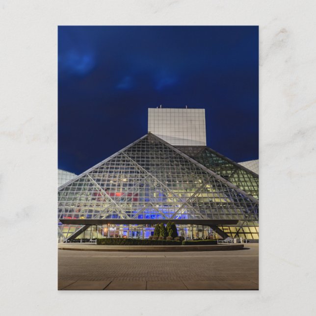 The Rock and Roll Hall of Fame at Dusk Postcard (Front)