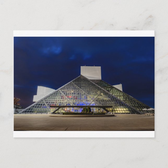 The Rock and Roll Hall of Fame at Dusk Postcard (Front)