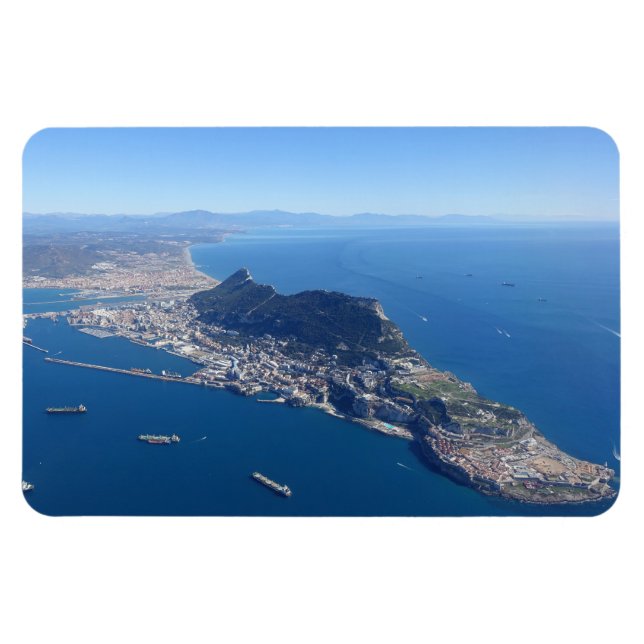 The Rock of Gibraltar fridge magnet (Horizontal)
