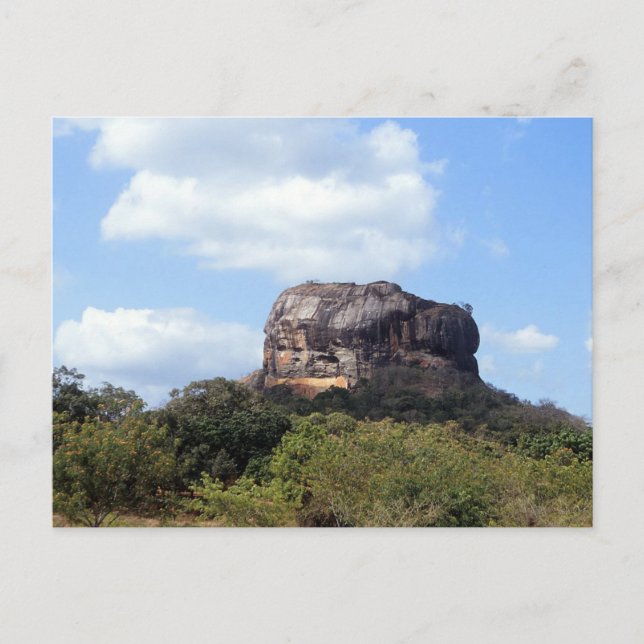 The rock of Sigiriya in Sri Lanka Postcard (Front)