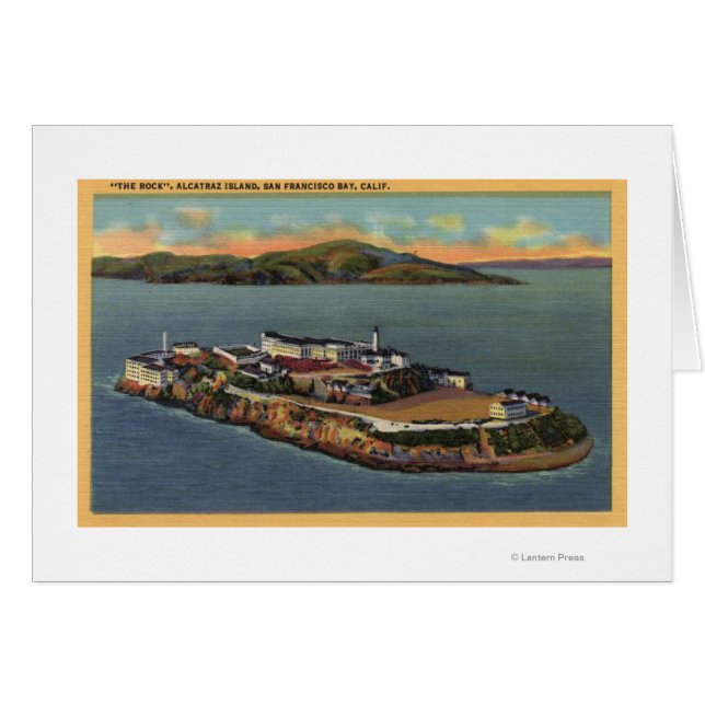 "The Rock," View of Alcatraz Island (Front Horizontal)