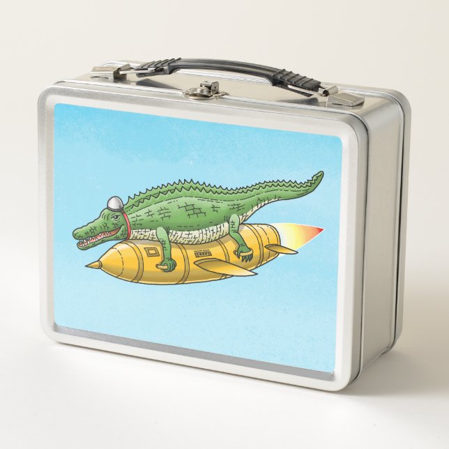The Rocket Crocodile's Lunch Box (Front)
