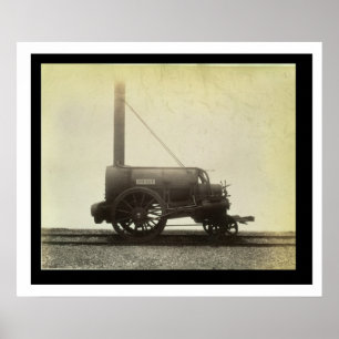 The 'Rocket' designed by George Stephenson (1781-1 Poster