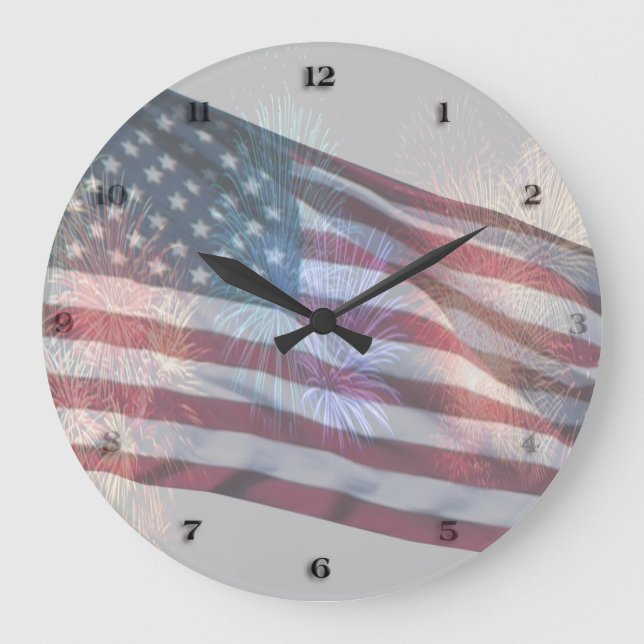 The Rockets Red Glare Wall Clock (Front)