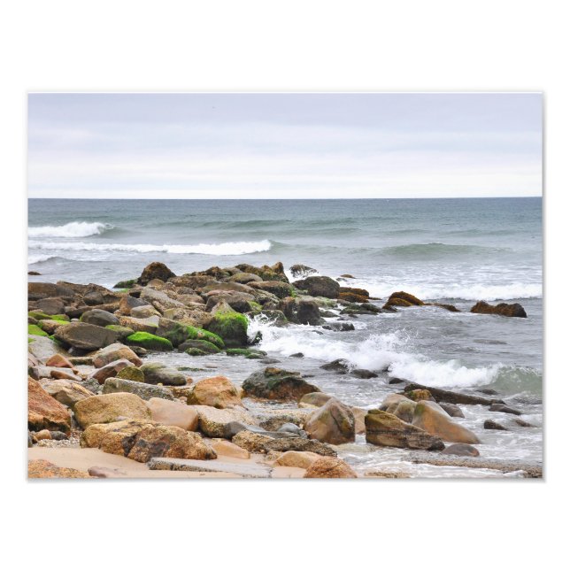 The Rocky Beaches of Montauk, Long Island, NY Photo Print (Front)
