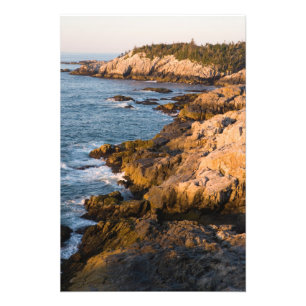 The rocky coast of Isle au Haut in Maine's Photo Print