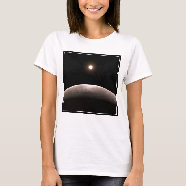 The Rocky Exoplanet Lhs 475 B And Its Host Star. T-Shirt (Front)