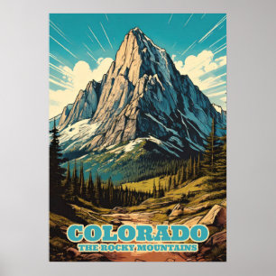 The Rocky Mountains Colorado V02 Poster