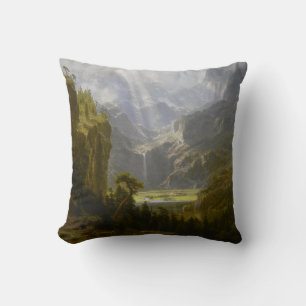 The Rocky Mountains, Lander's Peak by Bierstadt Cushion
