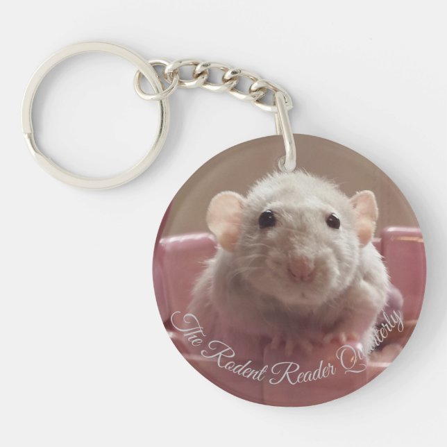 The Rodent Reader Quarterly Keychain featuring Ree (Front)