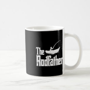 The Rodfather Fun Fishing Fathers Day Movie Pun Da Coffee Mug