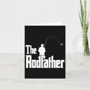 The Rodfather Funny Fisherman T Shirt Sea  Card