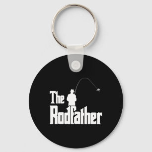 The Rodfather Funny Fisherman T Shirt Sea  Key Ring