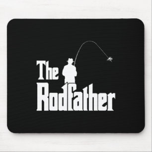 The Rodfather Funny Fisherman T Shirt Sea Mouse Pad