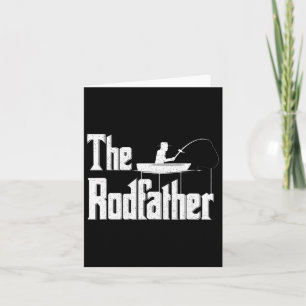 The Rodfather Funny Fishing Dad Gift  Card