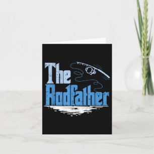 The Rodfather Funny Fishing Parody  Card