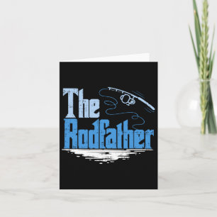 The Rodfather Funny Fishing Parody  Card