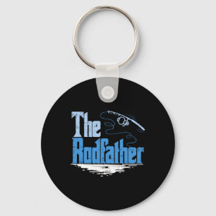 The Rodfather Funny Fishing Parody  Key Ring