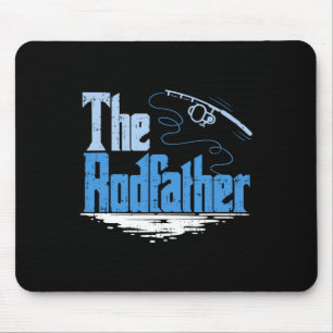 The Rodfather Funny Fishing Parody Mouse Pad