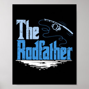The Rodfather Funny Fishing Parody Poster
