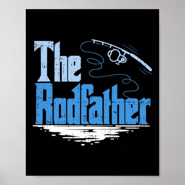 The Rodfather Funny Fishing Parody  Poster (Front)