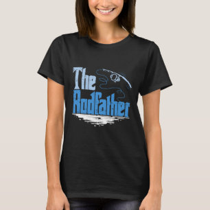 The Rodfather Funny Fishing Parody  T-Shirt