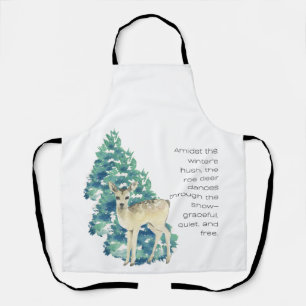 The Roe Deer Dances Through The Snow Apron