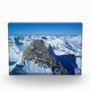 The Roggspitze St Anton Holiday Card Poster Photo Block