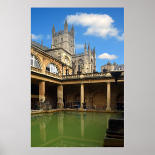 The Roman Baths, Bath. Poster
